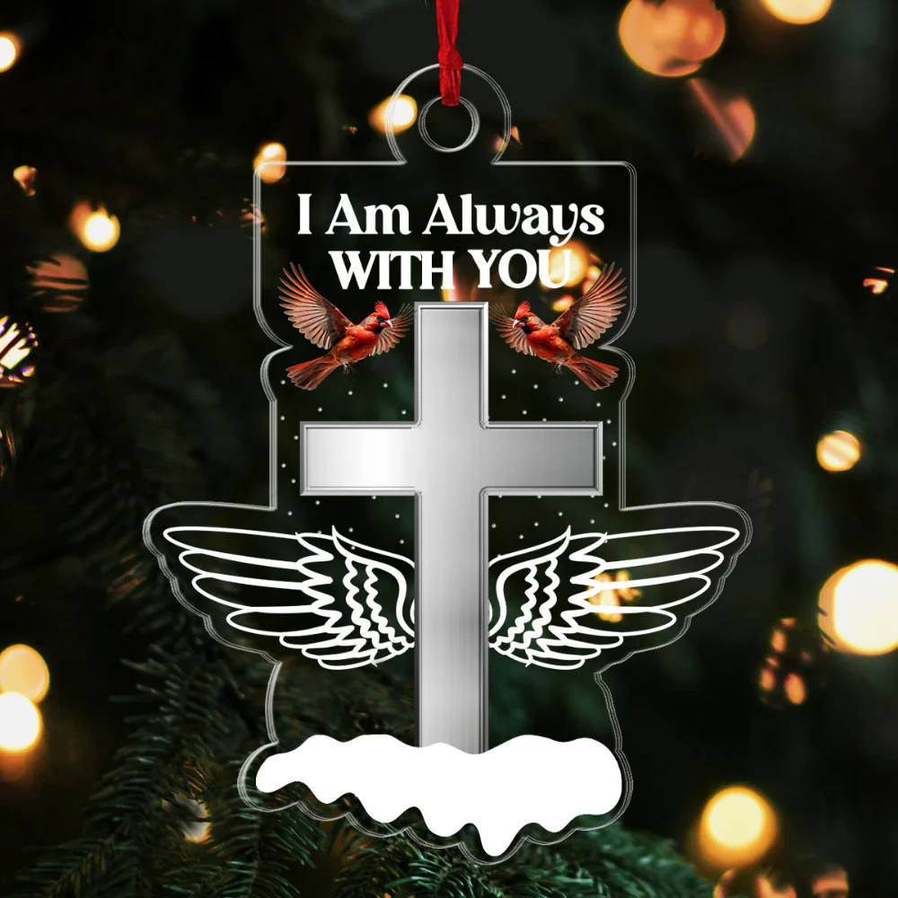 Always With You Family - Personalized Memorial Photo Ornament NL122 - Image 4