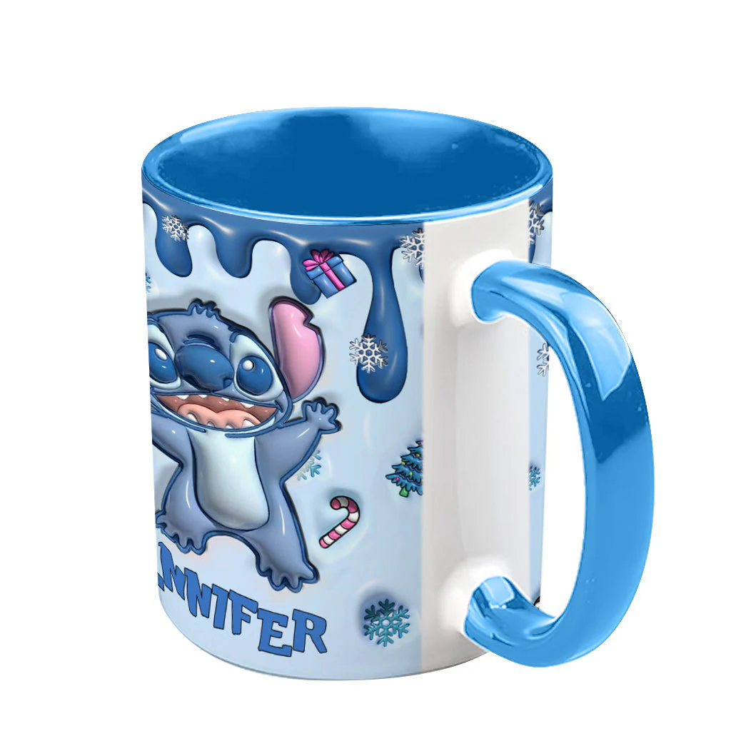 Ohana Means Family - Personalized 3D Effect Accent Mug - Gift For Sti Fans NL122 - Image 5