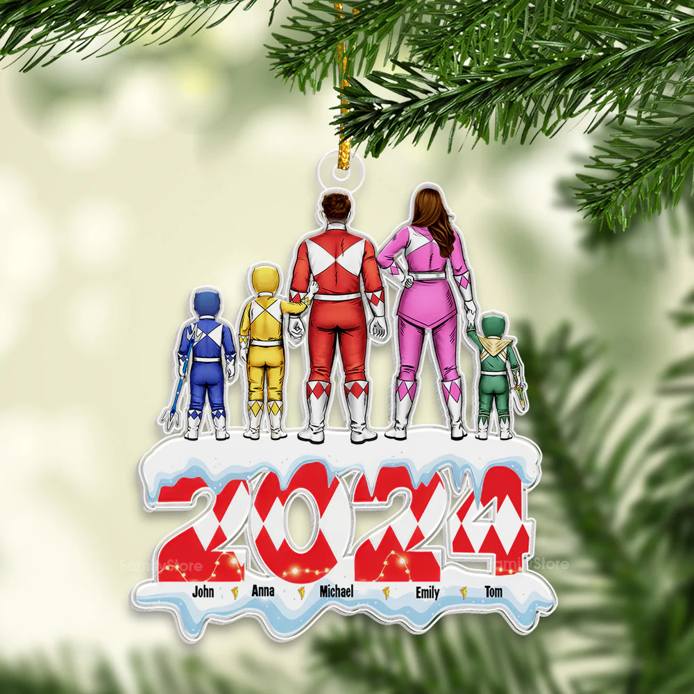 Our Family In The Snowdy Day - Gift For Family - Personalized Acrylic Ornament - CL21.VER1 NA94 - Image 3