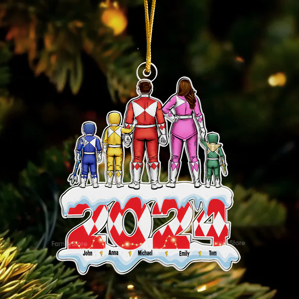 Our Family In The Snowdy Day - Gift For Family - Personalized Acrylic Ornament - CL21.VER1 NA94 - Image 4