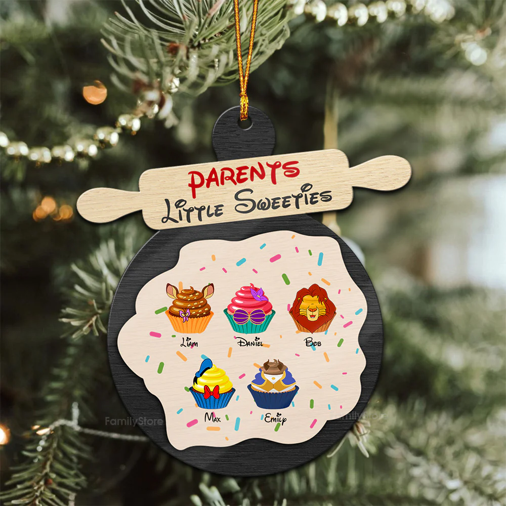 Parents Little Sweeties - Gift For Family - Personalized Wood Ornament - CL31 NA94 - Image 3