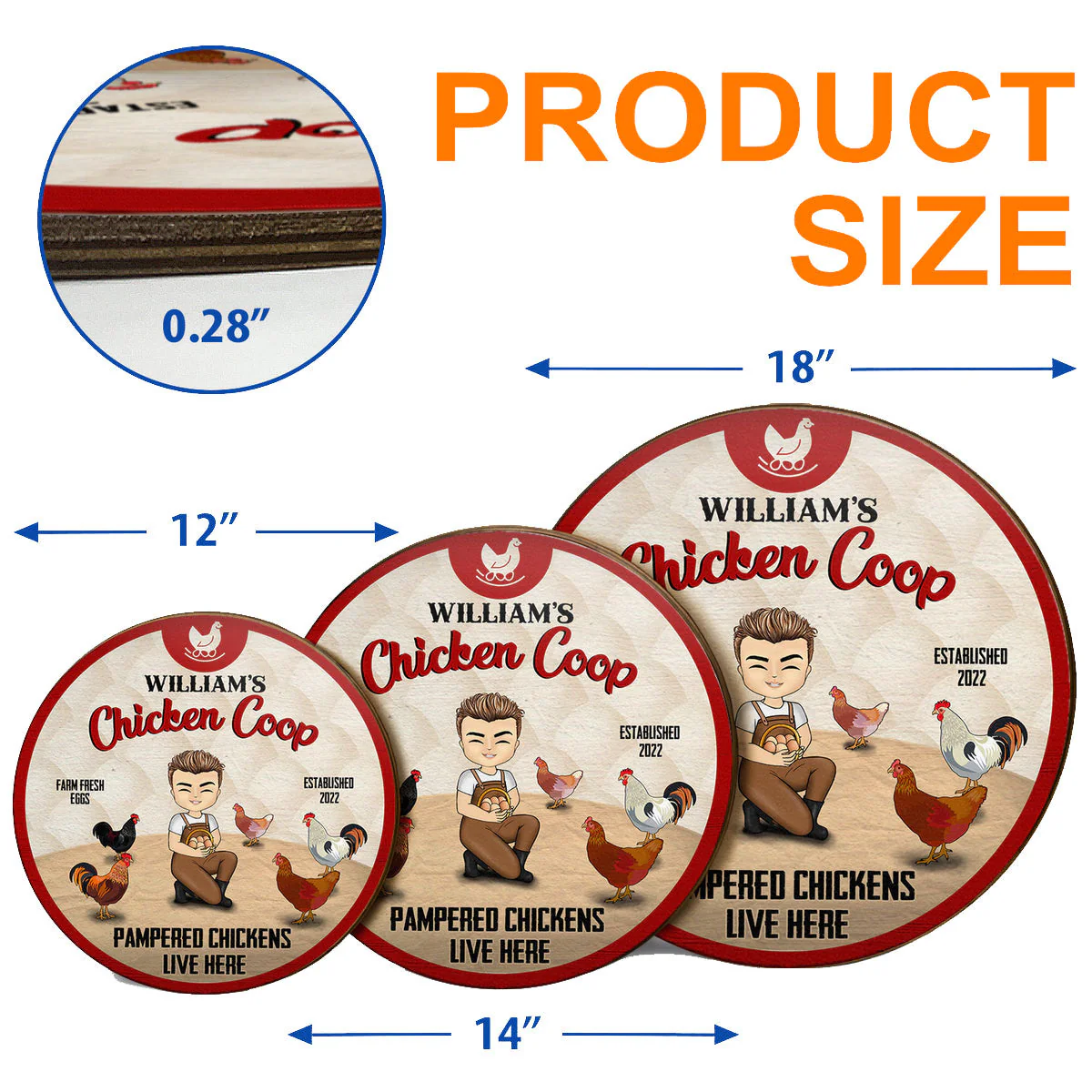 Personalized Crayons Welcome To Teacher Door Round Wood Sign - Image 4