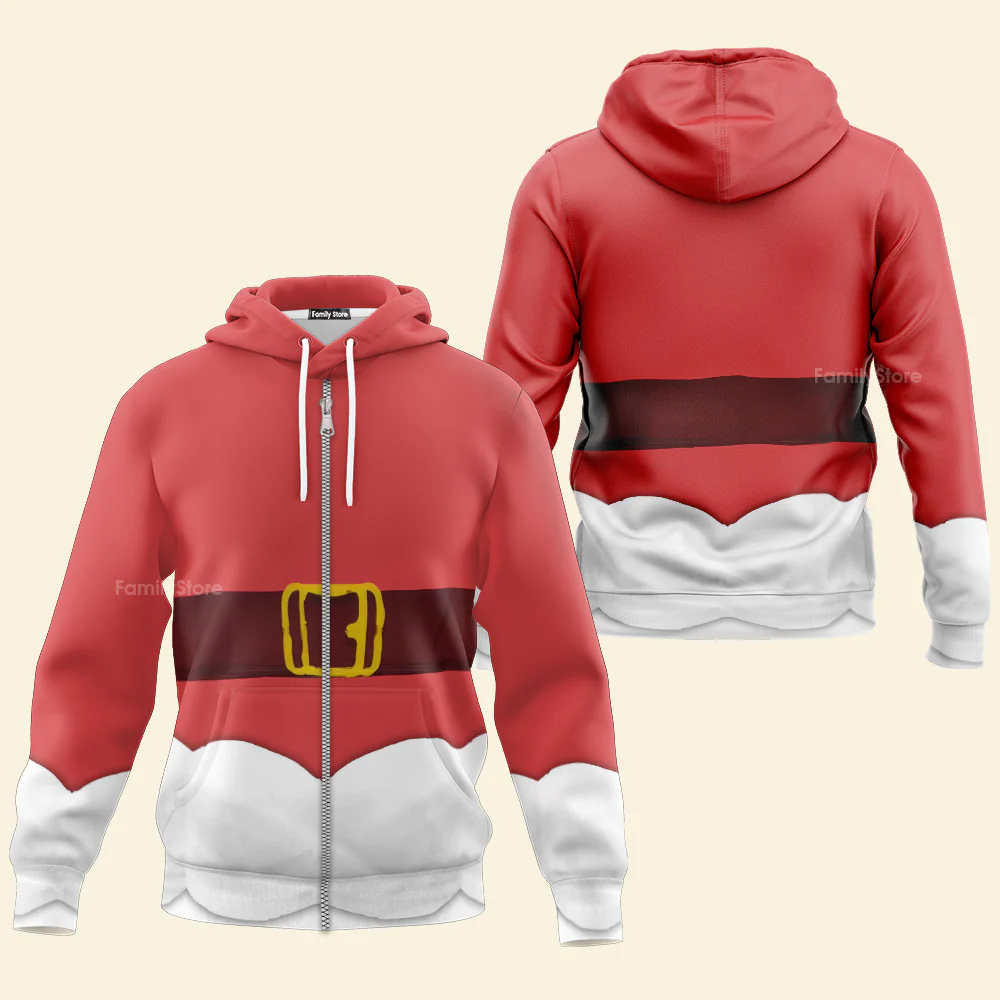 Santa Claus Christmas - Costume Cosplay Hoodie - Image 3