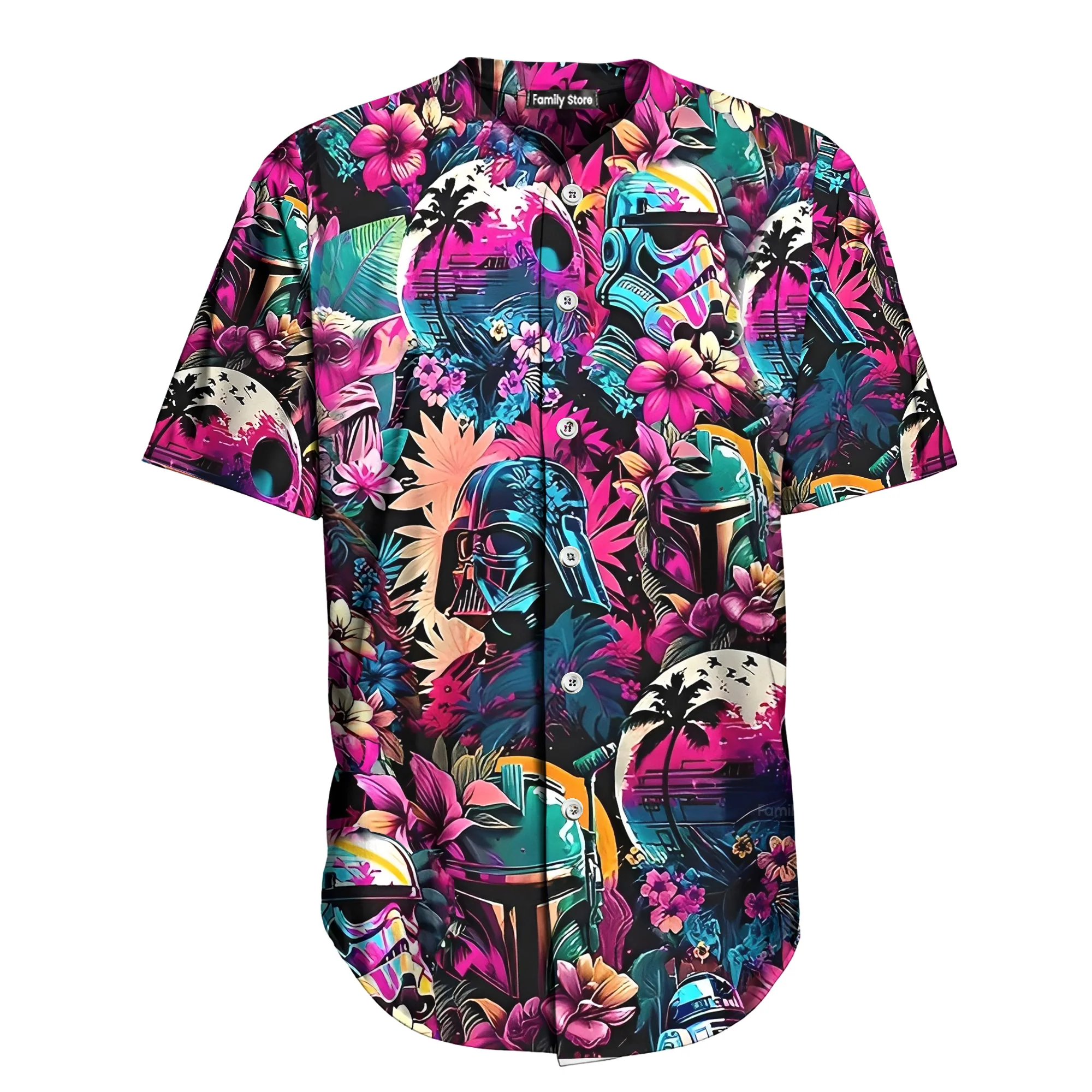 Special Starwars Synthwave 02 - Baseball Jersey - Christant Gift For Him - Family Store - Image 7