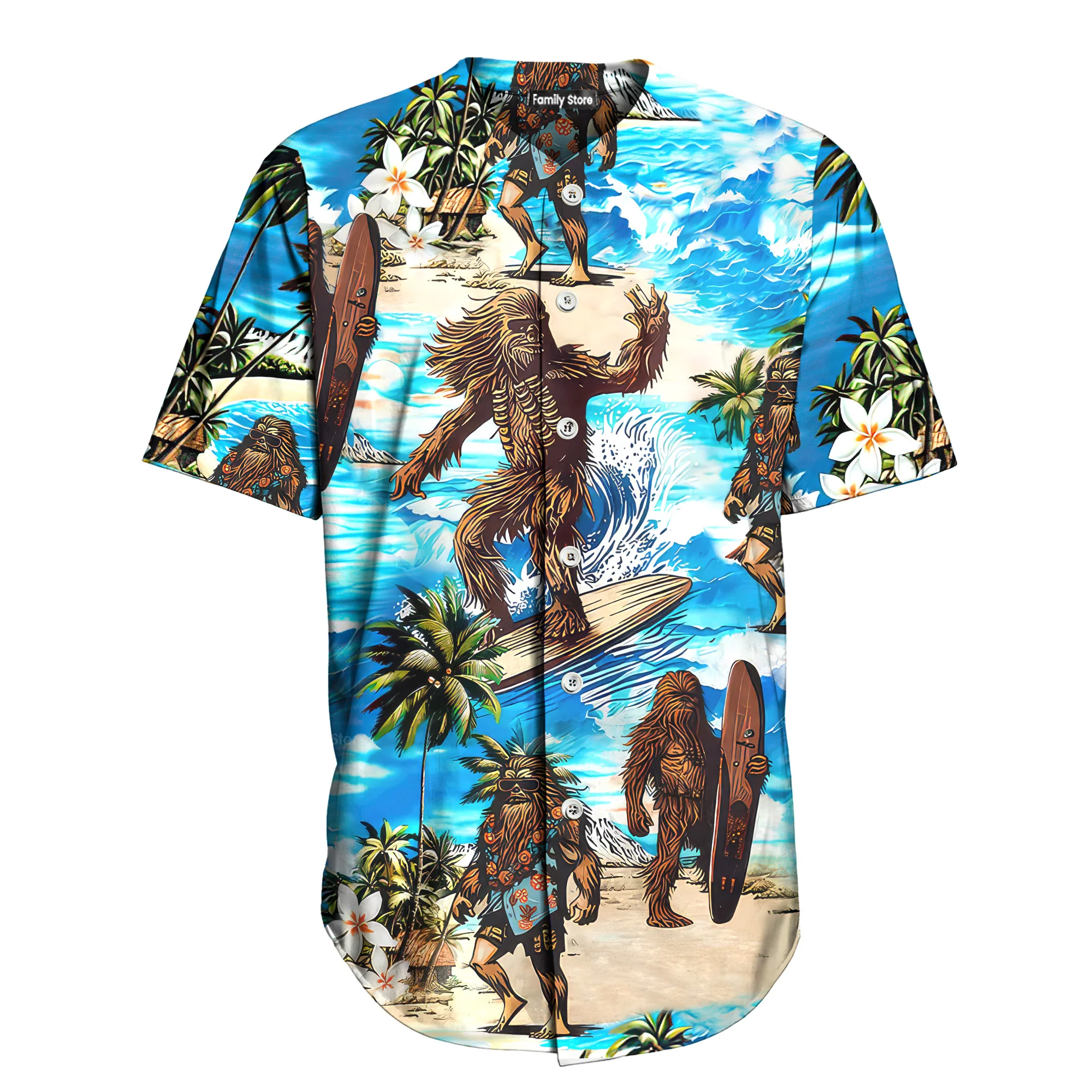 Starwars Chewbacca Surfing - Baseball Jersey - Christant Gift For Him - Family Store - Image 7