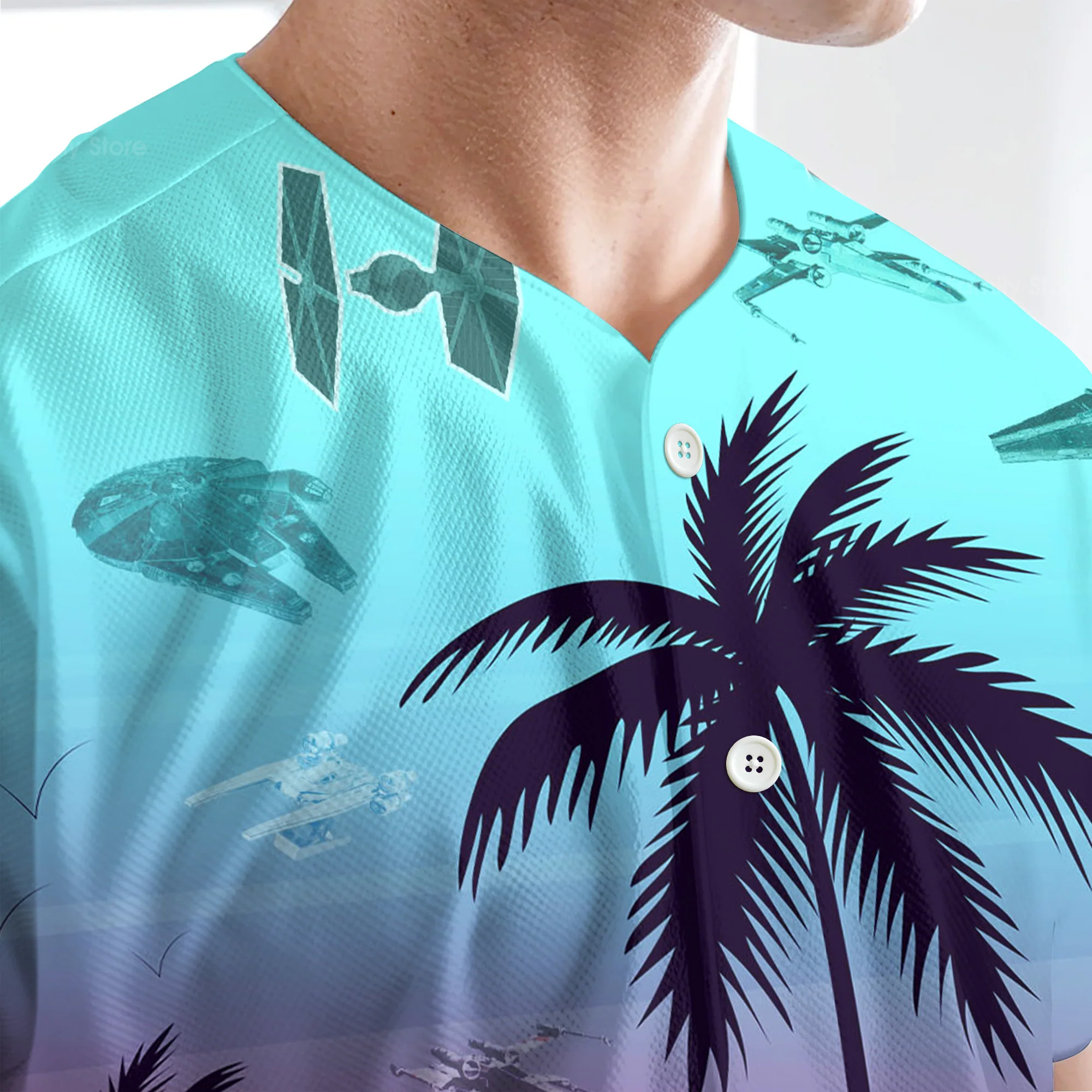 Starwars Summer Beaches - Baseball Jersey - Christant Gift For Him - Family Store - Image 4
