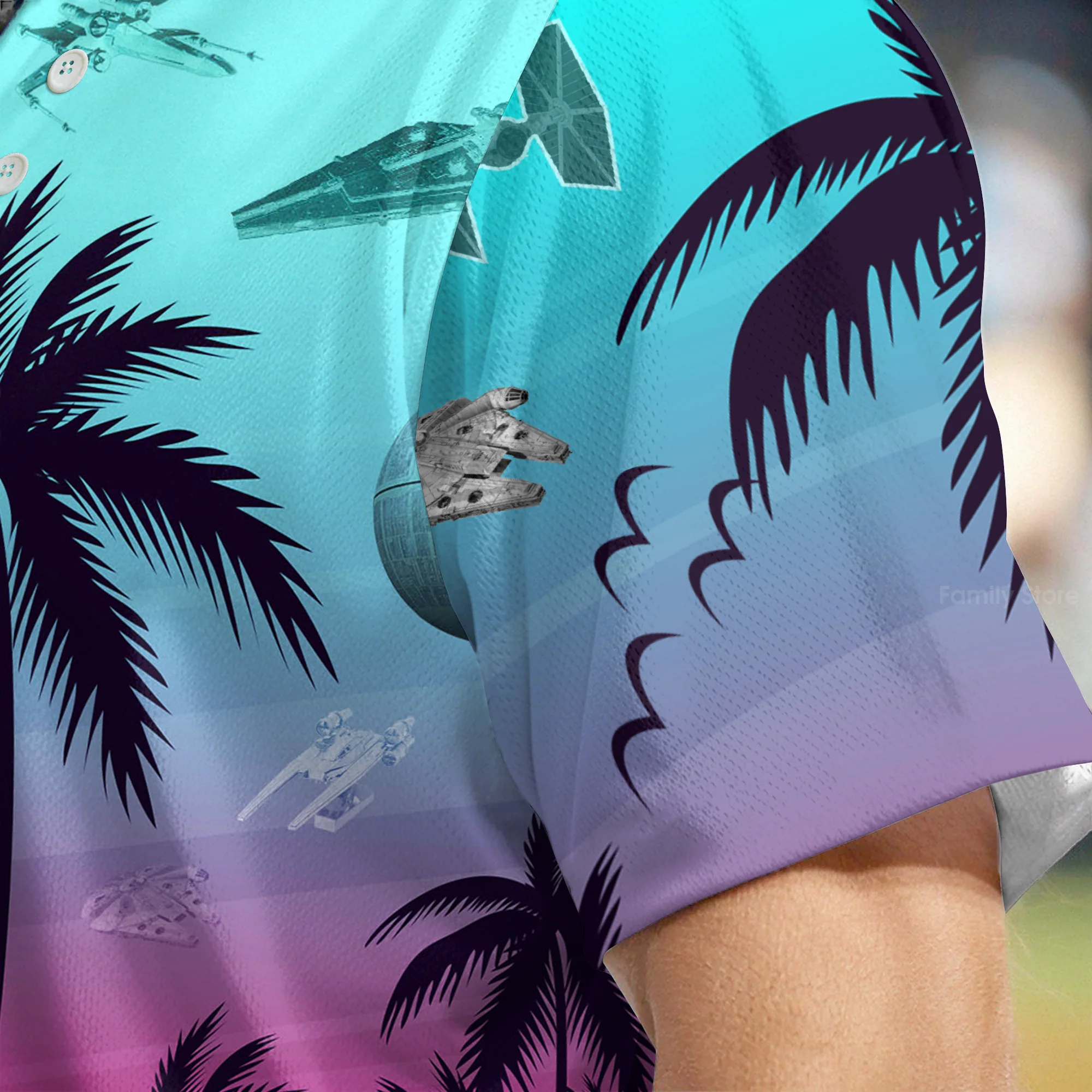 Starwars Summer Beaches - Baseball Jersey - Christant Gift For Him - Family Store - Image 5