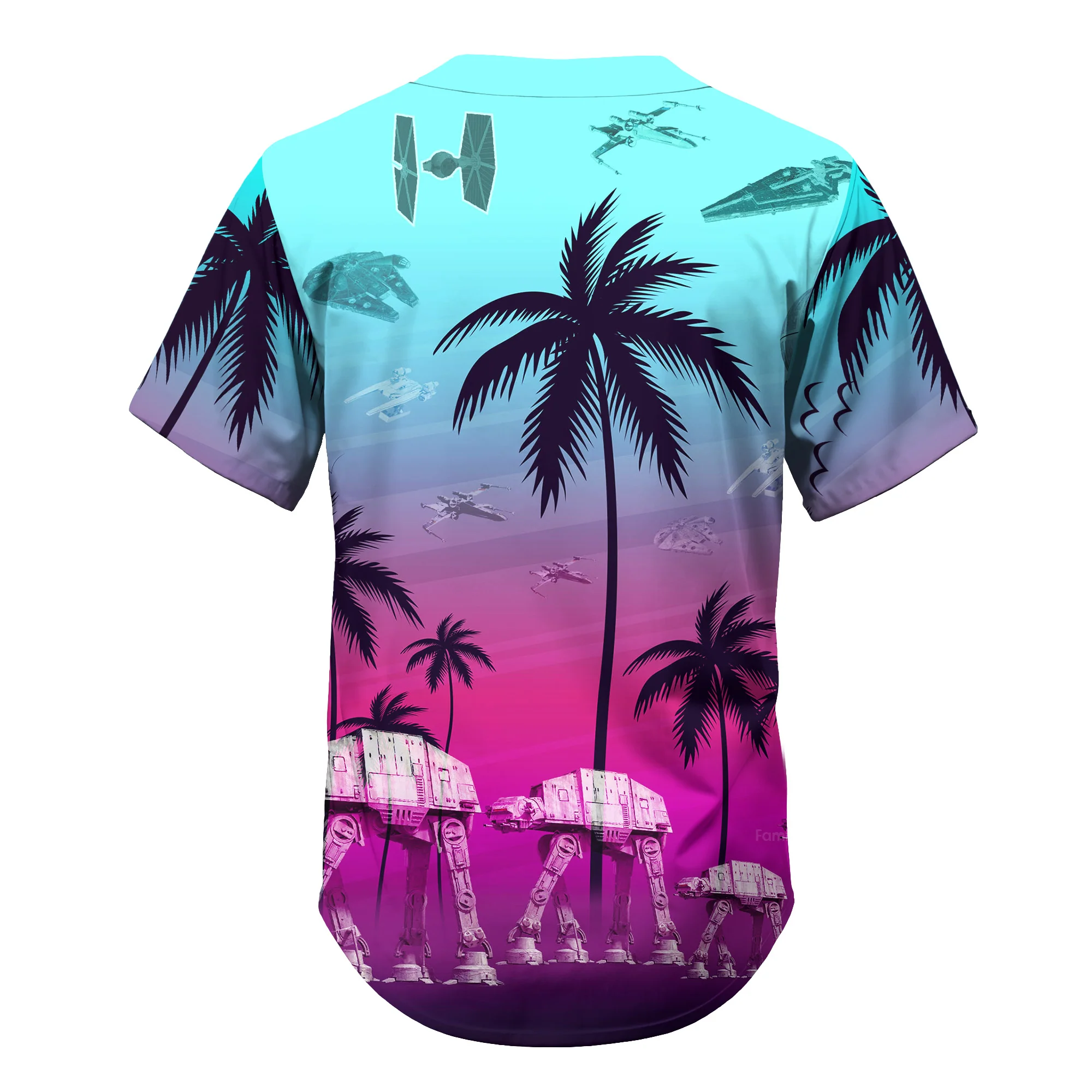 Starwars Summer Beaches - Baseball Jersey - Christant Gift For Him - Family Store - Image 6