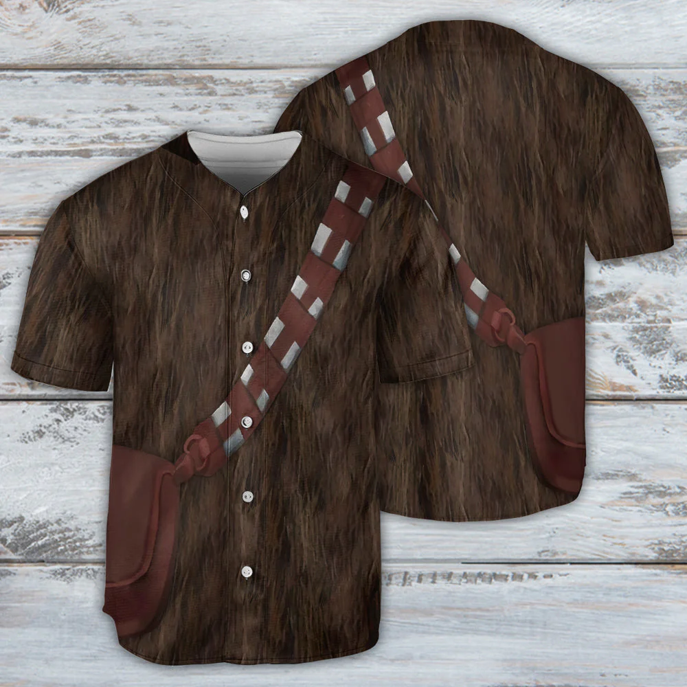 SW Chewbacca Cosplay - Baseball Jersey - Christant Gift For Him - Family Store - Image 3