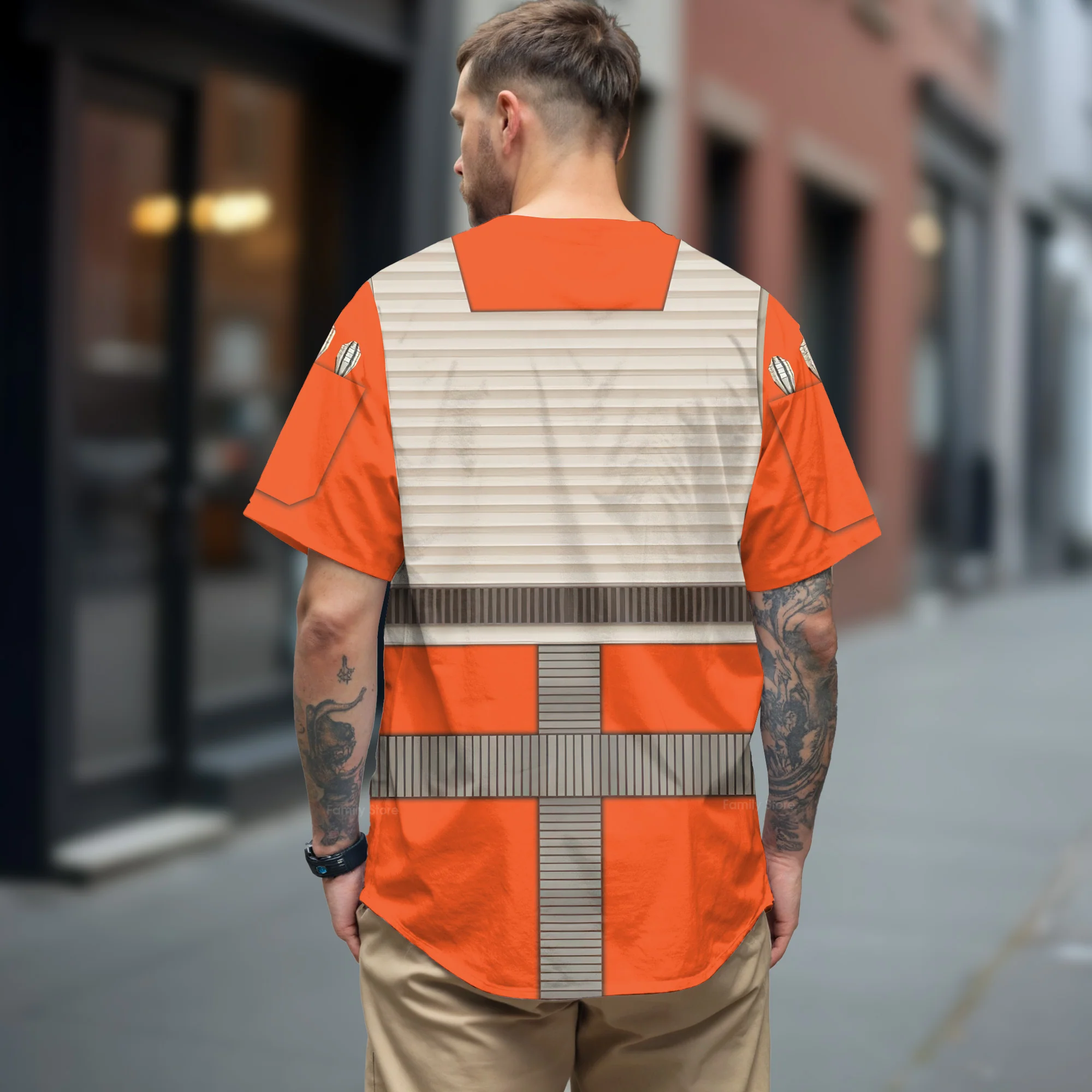 SW Rebel Pilot Cosplay - Baseball Jersey - Christant Gift For Him - Family Store - Image 3