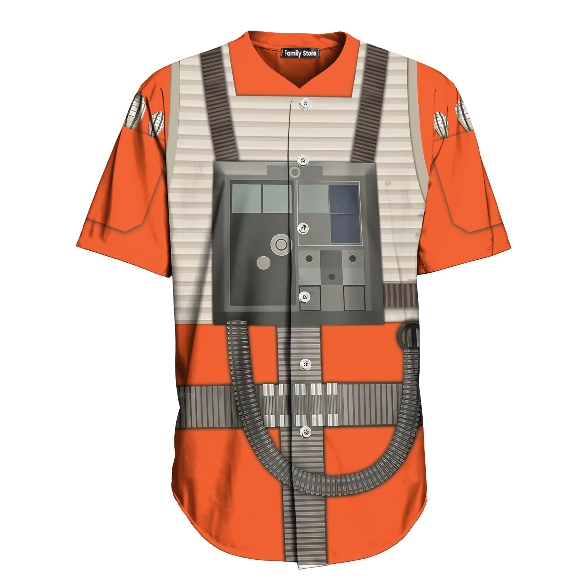 SW Rebel Pilot Cosplay - Baseball Jersey - Christant Gift For Him - Family Store - Image 7
