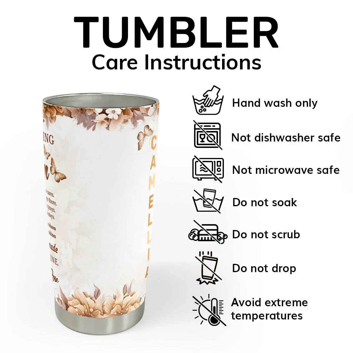 To My Loving Mom - Personalized Stainless Steel Tumbler - Gift For Her | HN02 - Image 4