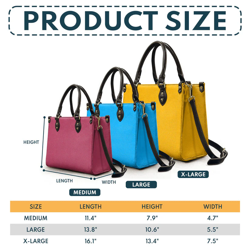 God Says I Am - Thoughtful Gift For Christians - Personalized Leather Handbag With Handle - AT4080970 - Image 6