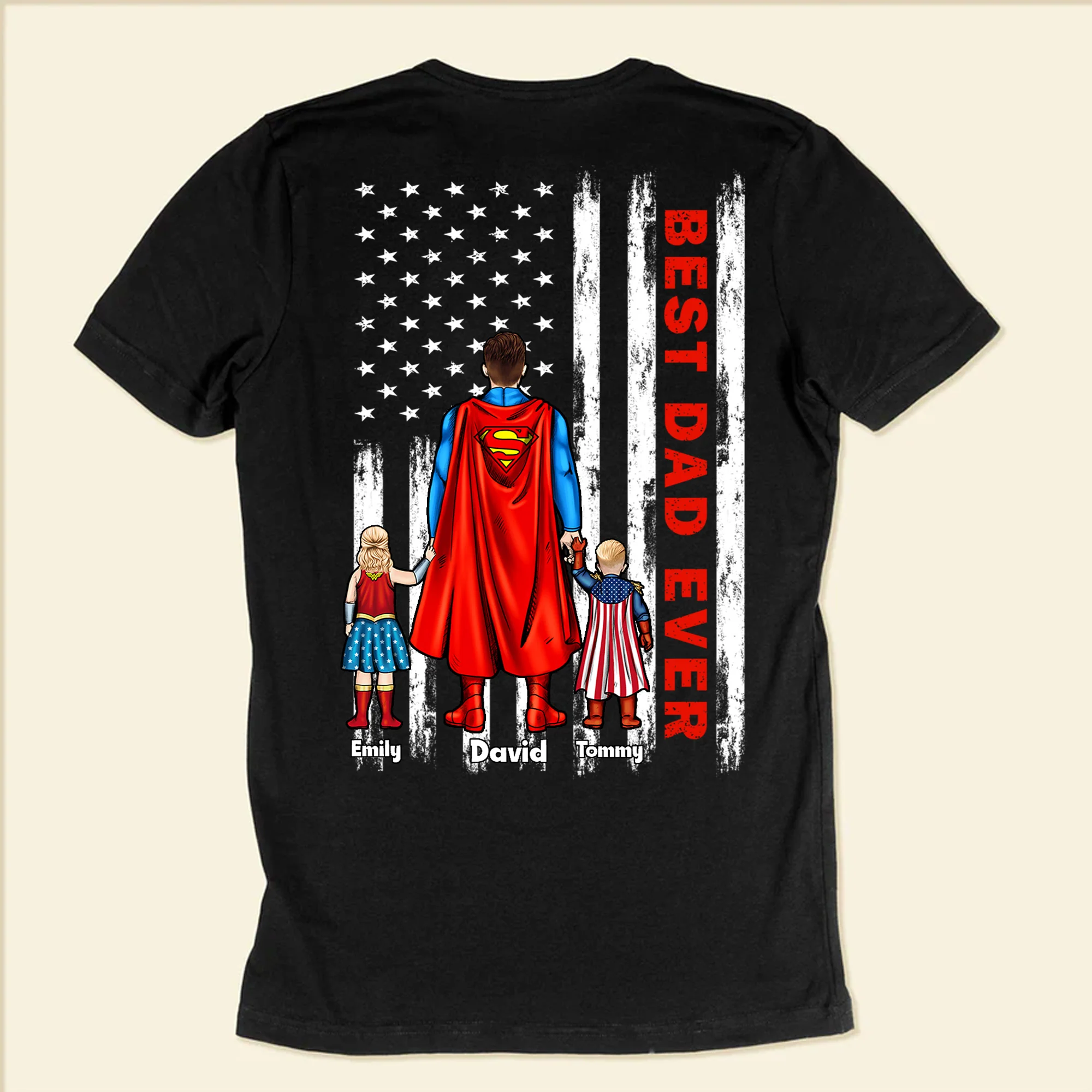 You're Our Super Hero And Always Will Be - Gift For Dad, Husband, Father's Day - Personalized Shirt 2 Side CL02 - Image 5