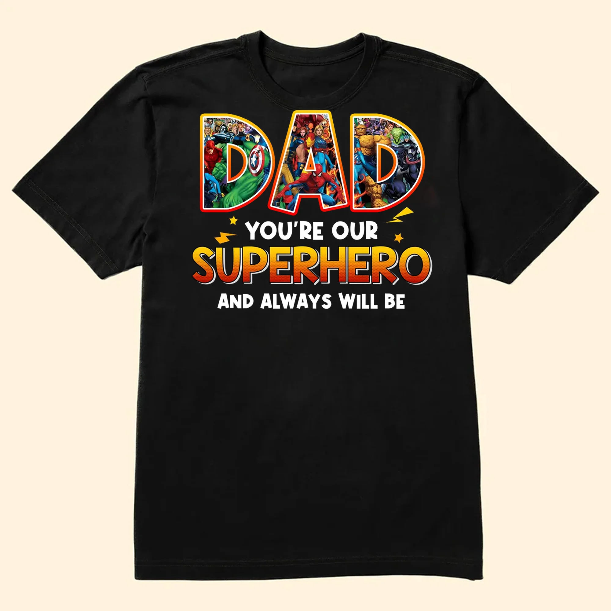 You're Our Super Hero And Always Will Be - Gift For Dad, Husband, Father's Day - Personalized Shirt 2 Side CL02 - Image 6